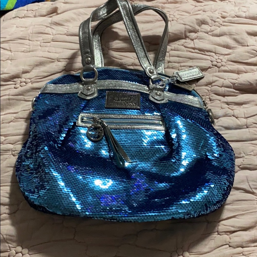 Coach Poppy sequined handbag